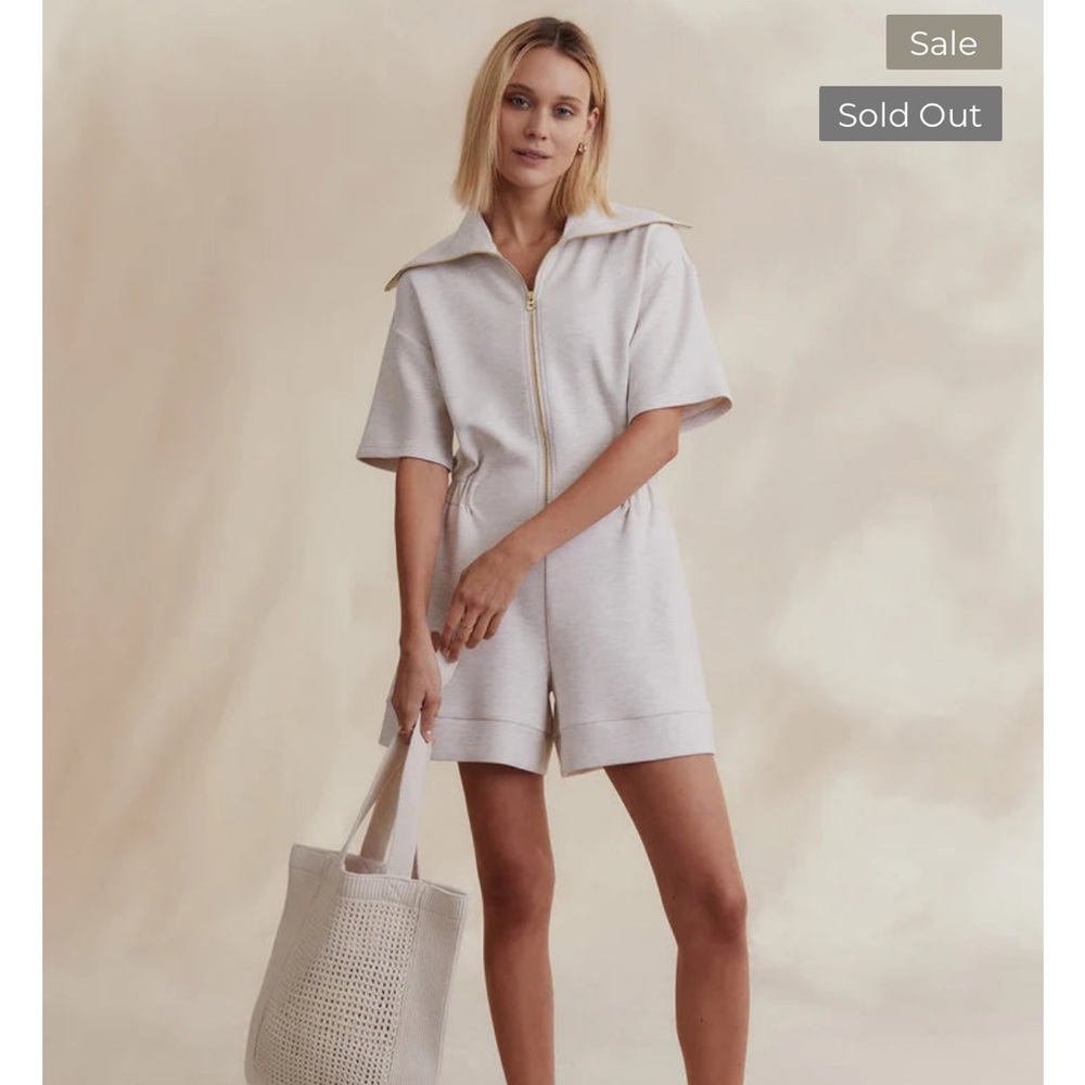 Varley Caldwell Ivory Playsuit/Romper